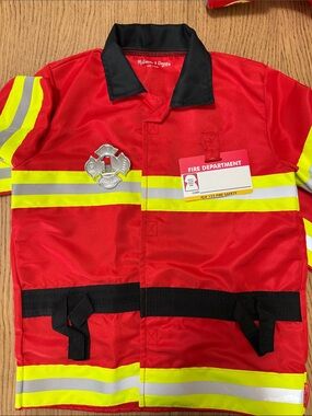 Melissa & Doug Fire Chief Firefighter Costume – Kids Ages 3-6